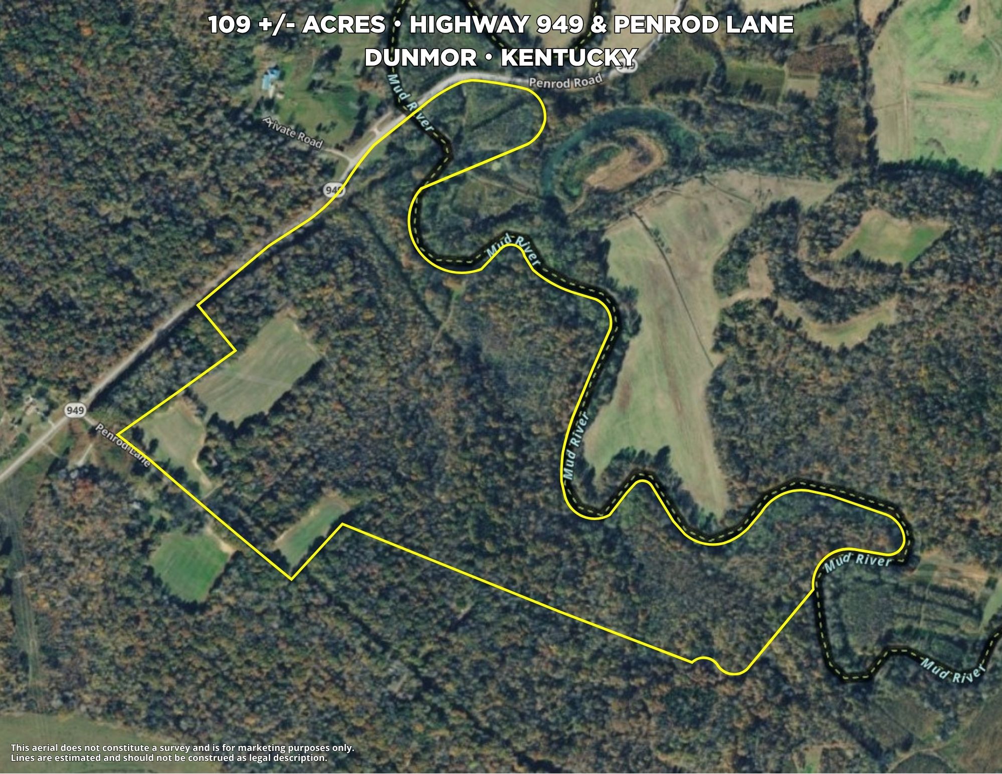 109 +/- Acres of Prime Hunting Land in Dunmor, KY photo 2